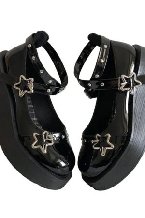 Casual Day Outfits, Easy Trendy Outfits Star Girl Buckle Platform Sandals