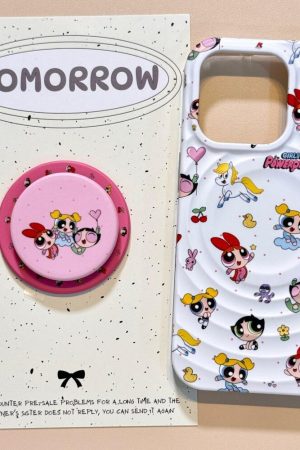 Casual Day Outfits, Easy Trendy Outfits Y2K Cartoon iPhone Case with Grip
