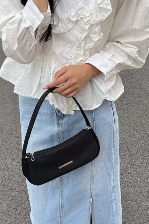 Casual Day Outfits, Easy Trendy Outfits Y2K Mini Baguette Purse