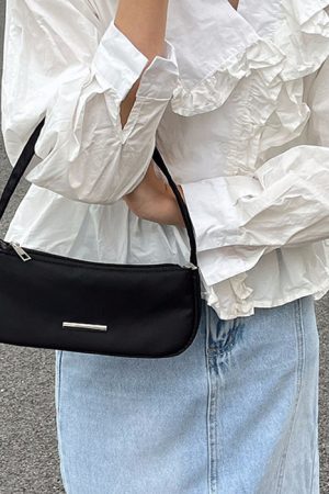 Casual Day Outfits, Easy Trendy Outfits Y2K Mini Baguette Purse