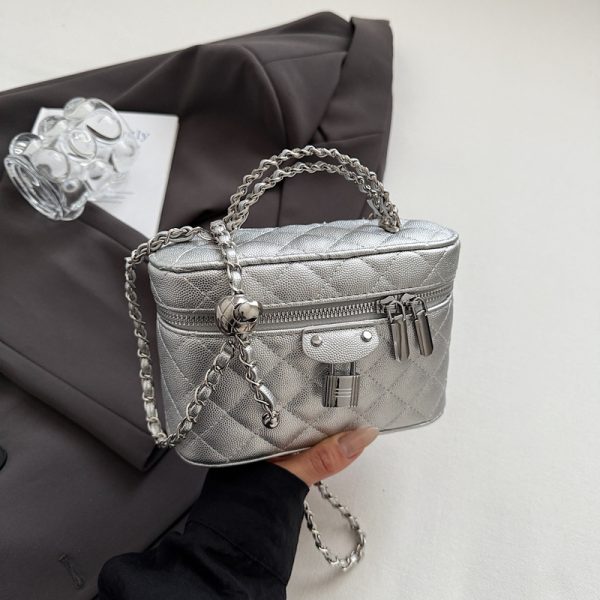 Chanel-Style Women's Diamond Quilted Chain Crossbody Shoulder Bag - 2025 Trendy High-End Fashion Handbag