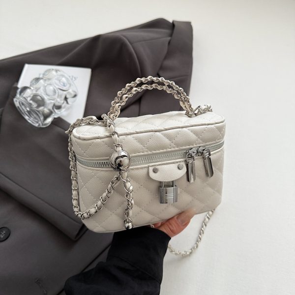 Chanel-Style Women's Diamond Quilted Chain Crossbody Shoulder Bag - 2025 Trendy High-End Fashion Handbag