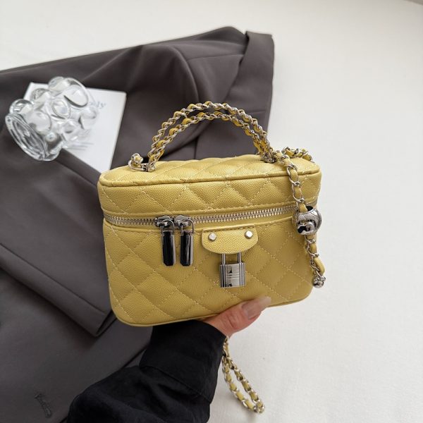 Chanel-Style Women's Diamond Quilted Chain Crossbody Shoulder Bag - 2025 Trendy High-End Fashion Handbag