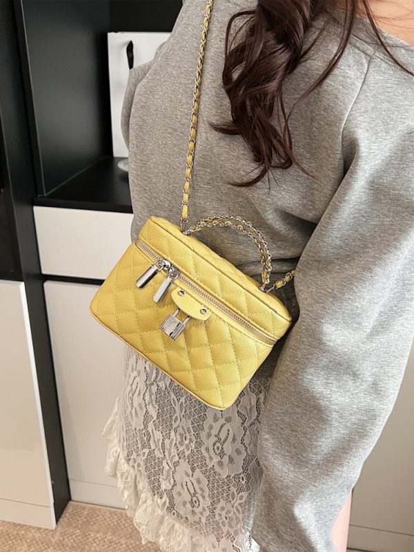 Chanel-Style Women's Diamond Quilted Chain Crossbody Shoulder Bag - 2025 Trendy High-End Fashion Handbag