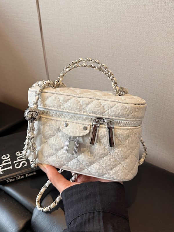 Chanel-Style Women's Diamond Quilted Chain Crossbody Shoulder Bag - 2025 Trendy High-End Fashion Handbag