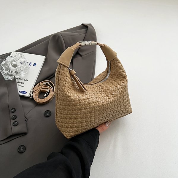 Chic Minimalist Pea Bag for Women, Summer 2025, Versatile Korean Style Shoulder & Crossbody Bag