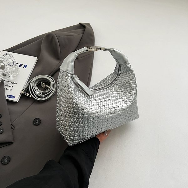 Chic Minimalist Pea Bag for Women, Summer 2025, Versatile Korean Style Shoulder & Crossbody Bag
