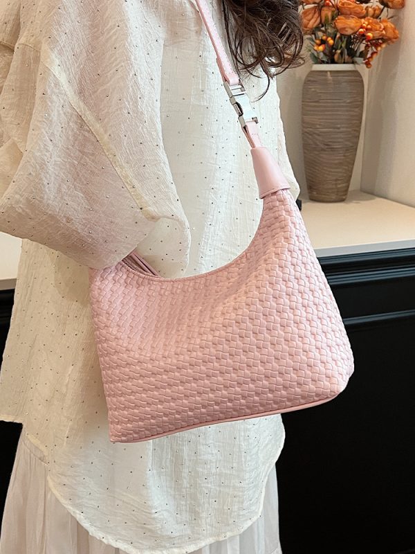 Chic Minimalist Pea Bag for Women, Summer 2025, Versatile Korean Style Shoulder & Crossbody Bag