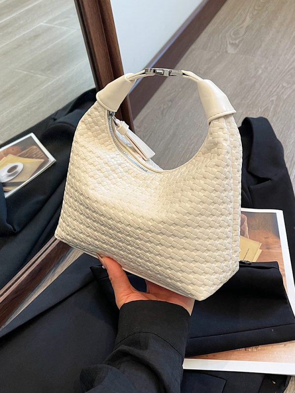 Chic Minimalist Pea Bag for Women, Summer 2025, Versatile Korean Style Shoulder & Crossbody Bag