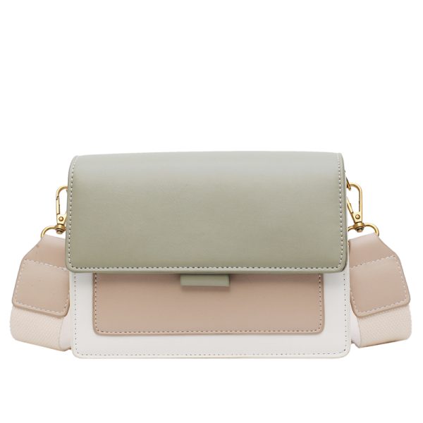 Color-Block Chain Bag for Women - 2025 Korean Style Versatile Shoulder Crossbody Small Square Bag for Spring and Summer Fashion
