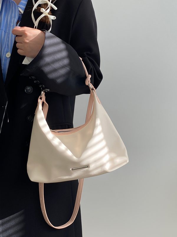 Color-Blocking Women's Underarm Bag - High-End Spring Summer Crossbody Small Bag for Trendy Style