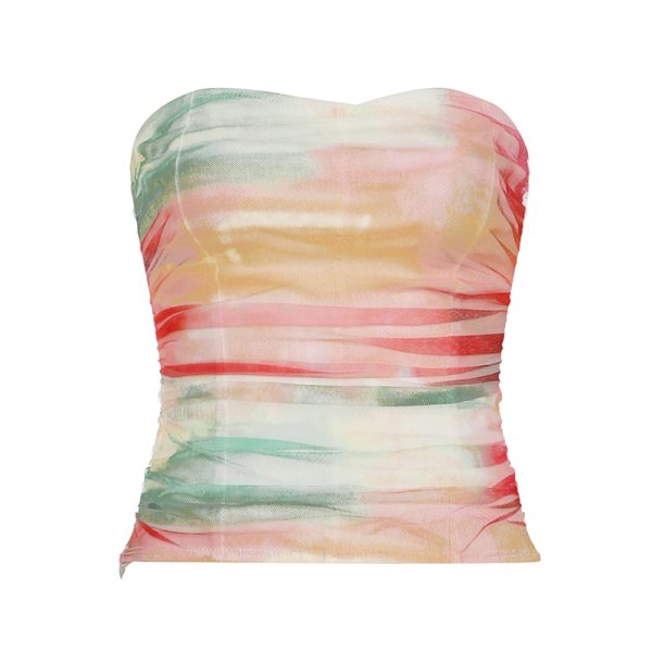 Colorful Gradient Mesh Half Skirt - Versatile Slim Fit Summer Skirt in Oil Painting Style - Trendy and Sexy Fashion Piece