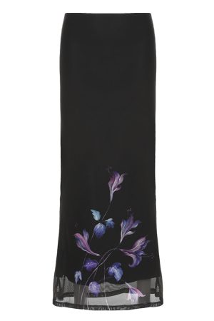 Colorful Gradient Mesh Half Skirt - Versatile Slim Fit Summer Skirt in Oil Painting Style - Trendy and Sexy Fashion Piece