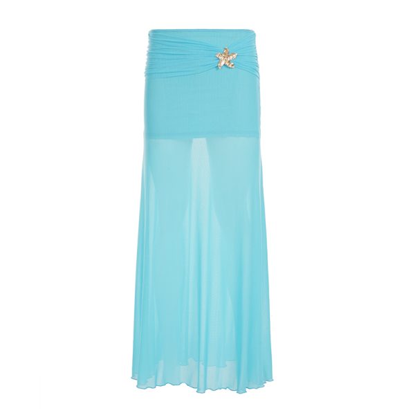 Colorful Gradient Mesh Half Skirt - Versatile Slim Fit Summer Skirt in Oil Painting Style - Trendy and Sexy Fashion Piece