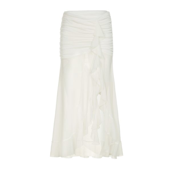 Colorful Gradient Mesh Half Skirt - Versatile Slim Fit Summer Skirt in Oil Painting Style - Trendy and Sexy Fashion Piece