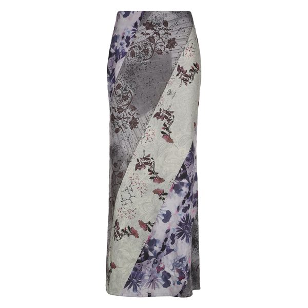 Colorful Gradient Mesh Half Skirt - Versatile Slim Fit Summer Skirt in Oil Painting Style - Trendy and Sexy Fashion Piece