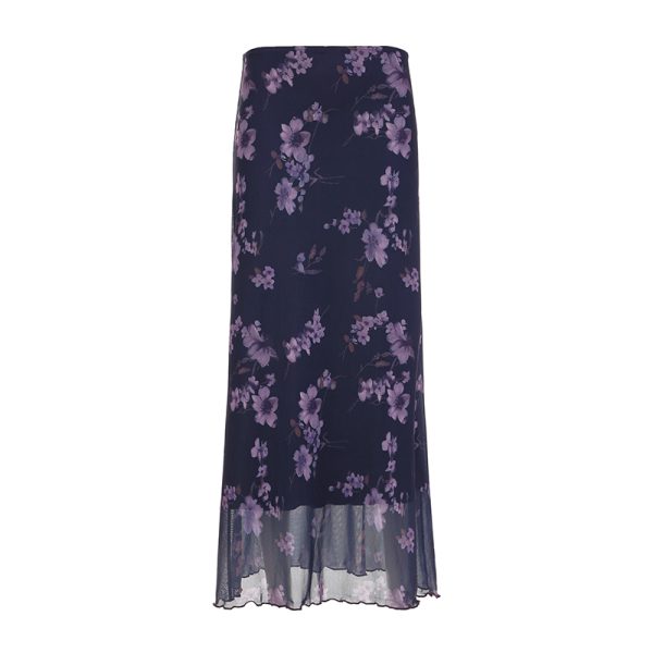 Colorful Gradient Mesh Half Skirt - Versatile Slim Fit Summer Skirt in Oil Painting Style - Trendy and Sexy Fashion Piece