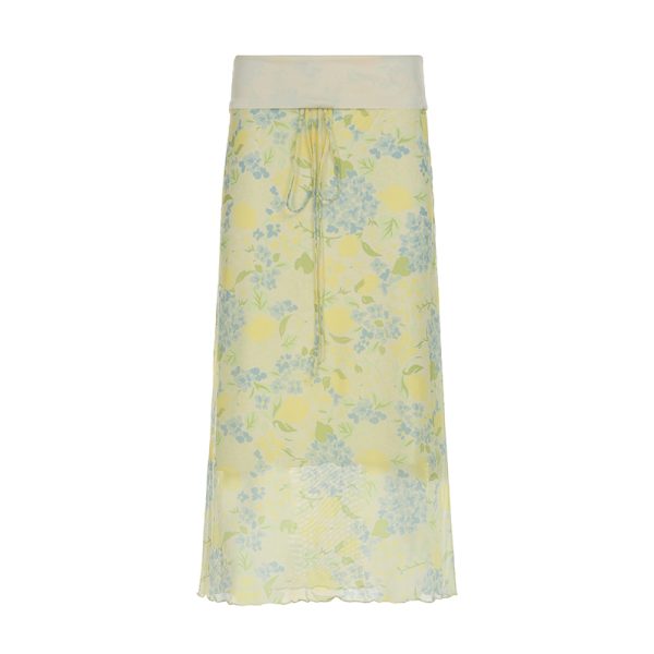 Colorful Gradient Mesh Half Skirt - Versatile Slim Fit Summer Skirt in Oil Painting Style - Trendy and Sexy Fashion Piece