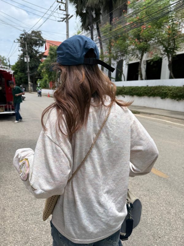 Colorful Yarn Sun Protection Long Sleeve T-Shirt for Men & Women - Summer Loose Fit Casual Top, American Style, Lightweight
