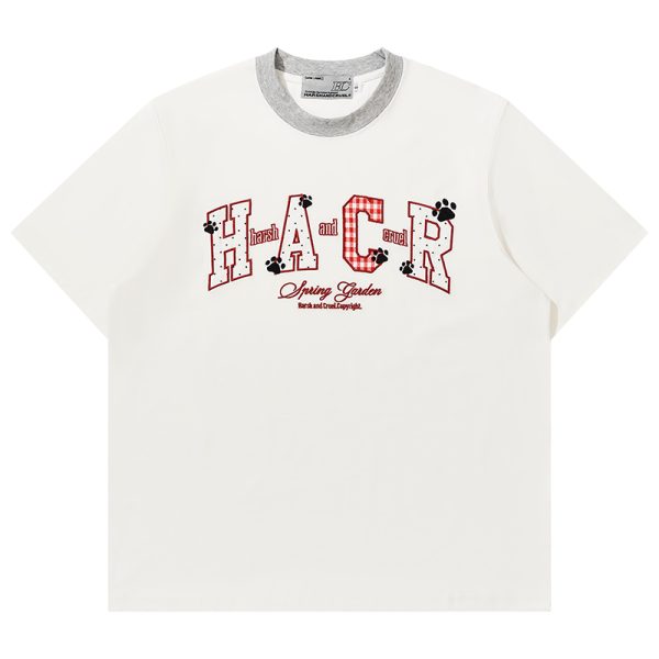 Cool Feeling Color-Block Patch Embroidery Sorona Short-Sleeve T-Shirt for Kids - Fun Summer Style