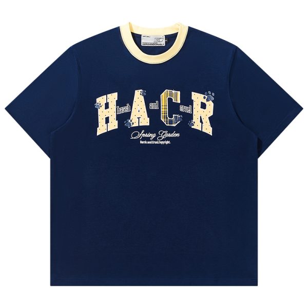 Cool Feeling Color-Block Patch Embroidery Sorona Short-Sleeve T-Shirt for Kids - Fun Summer Style