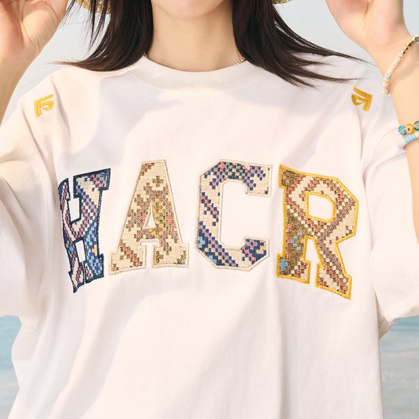 Cool Feeling Ethnic Style Patch Embroidery Loose Sorona Short Sleeve T-shirt for Summer, Y2K Fashion, Casual Wear