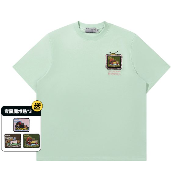 Cool Feeling Sunscreen T-Shirt with Velcro - Korean Style Short Sleeve Sorona Tee for Small Dogs
