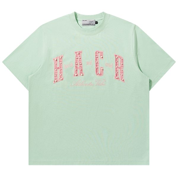 Cool Sensation Sunscreen Patch Embroidery Pearl Round Neck Sorona T-shirt - Trendy Y2K Style for Summer Wear