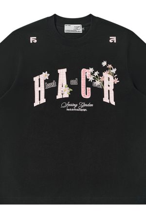 Cooling Guava Series Embroidered Couple Summer T-shirt - Small Fragrant Patch, Lightweight Sorona Fabric, Trendy Summer Style