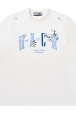 Cooling Guava Series Small Fragrant Patch Embroidered Couple Summer Sorona T-Shirt for Men and Women