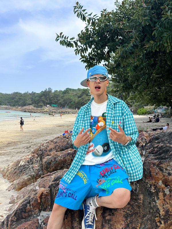 Custom American Letter Print Wide-Leg Five-Point Shorts for Men and Women - Summer Loose Casual Beach Shorts, Y2K Style