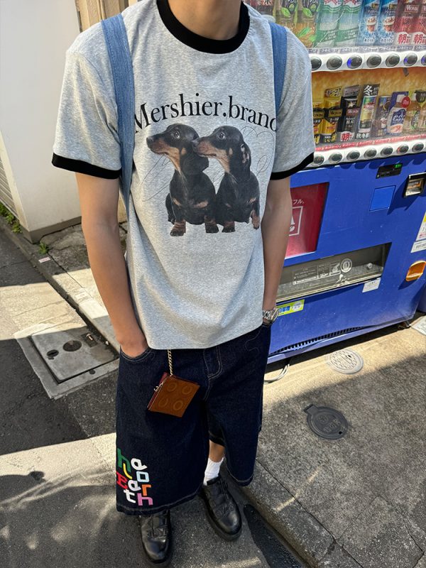Custom Color Printed Washable Seven-Point Denim Shorts for Men and Women, Straight Loose Wide-Leg Summer Fashion Style