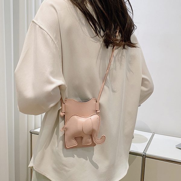 Cute Elephant Mini Crossbody Bag for Kids - Trendy Summer 2025 Accessory, Perfect for Walks and Phone Storage