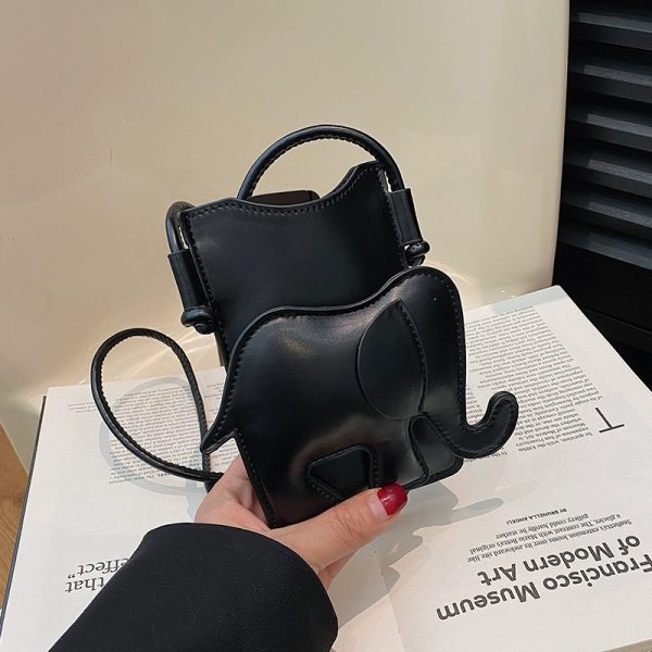 Cute Elephant Print Lightweight Red Mini Crossbody Bag for Women - Summer 2025 Fashion Accessory