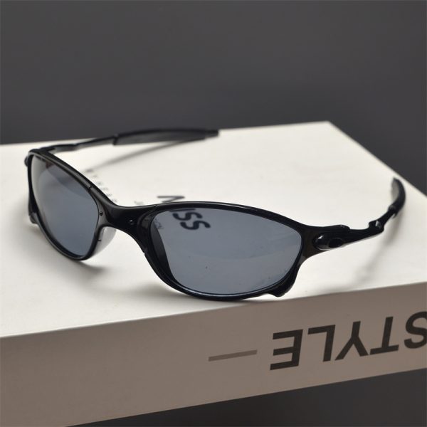 Cyberpunk Futuristic Round Frame Colorful Laser Sunglasses for Hip-Hop Style Cycling - European American Fashion Accessory