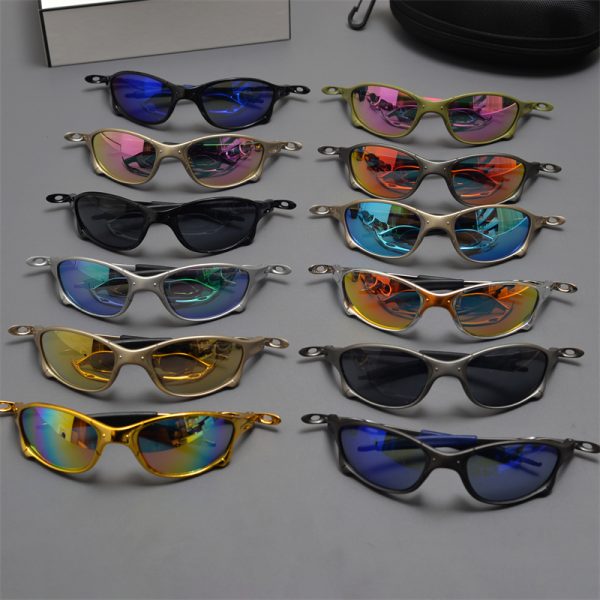Cyberpunk Futuristic Round Frame Colorful Laser Sunglasses for Hip-Hop Style Cycling - European American Fashion Accessory