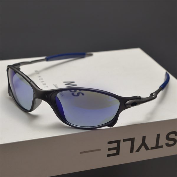 Cyberpunk Futuristic Round Frame Colorful Laser Sunglasses for Hip-Hop Style Cycling - European American Fashion Accessory
