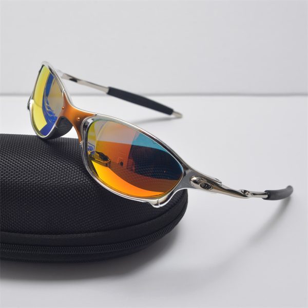 Cyberpunk Futuristic Round Frame Colorful Laser Sunglasses for Hip-Hop Style Cycling - European American Fashion Accessory