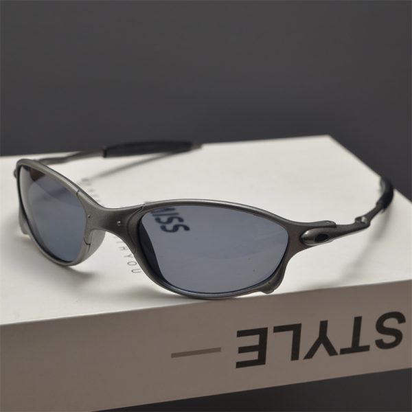 Cyberpunk Futuristic Round Frame Colorful Laser Sunglasses for Hip-Hop Style Cycling - European American Fashion Accessory