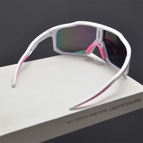Cyberpunk Futuristic Square Frame One-Piece Sunglasses for Men and Women - Trendy Colorful Cycling Windproof Eyewear