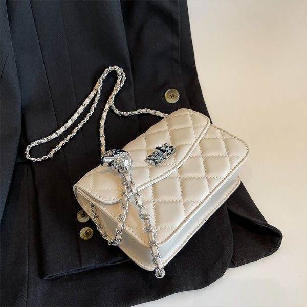Diamond Quilted Chain Crossbody Bag for Women - Versatile Mini Square Bag for Spring/Summer 2025 Fashion