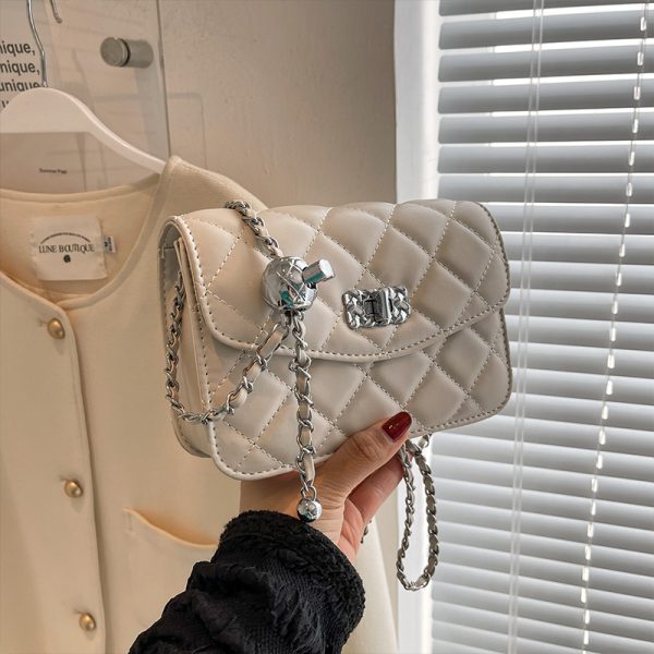 Diamond Quilted Chain Crossbody Bag for Women - Versatile Mini Square Bag for Spring/Summer 2025 Fashion