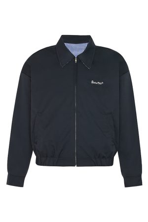 Double-Sided Plaid Work Jacket for Couples - Versatile Loose Top Coat for Spring and Autumn, Trendy National Style
