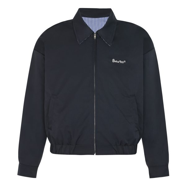 Double-Sided Plaid Work Jacket for Couples - Versatile Loose Top Coat for Spring and Autumn, Trendy National Style