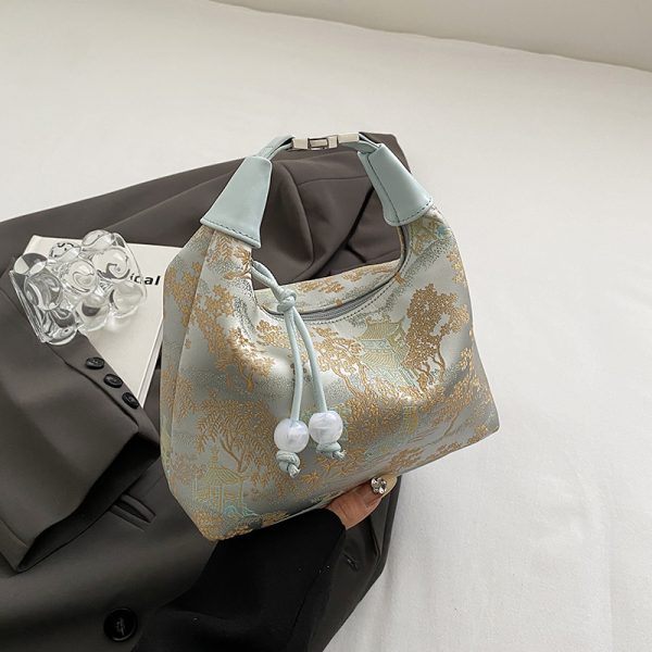 Embroidered Chinese Style Underarm Bag for Women - High-End Single Shoulder Crossbody Bag for Summer 2025