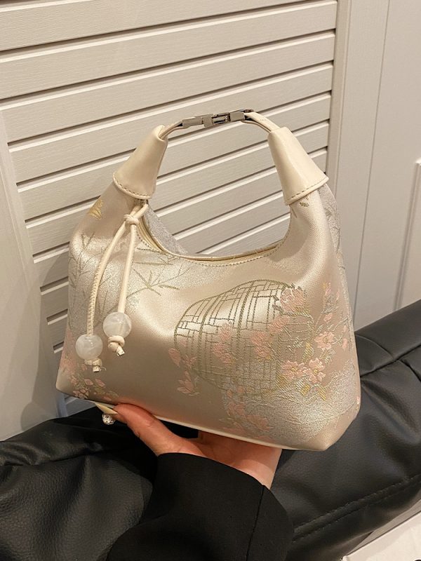 Embroidered Chinese Style Underarm Bag for Women - High-End Single Shoulder Crossbody Bag for Summer 2025