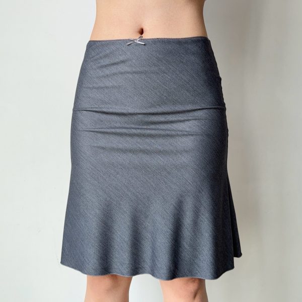 European American Style Imitation Denim A-line Mermaid Skirt Women's Summer Mid-Waist Bodycon Skirt for Trendy 90s & Y2K Fashion