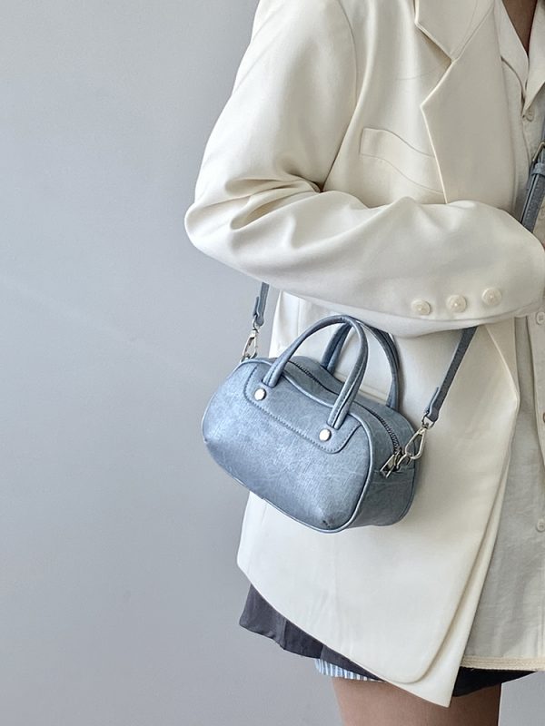 Exquisite Women's Small Round Bag - Korean Style Casual Shoulder Crossbody Handbag for 2025 Fashion Trends