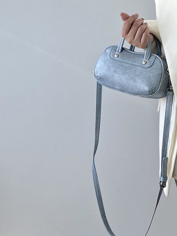 Exquisite Women's Small Round Bag - Korean Style Casual Shoulder Crossbody Handbag for 2025 Fashion Trends