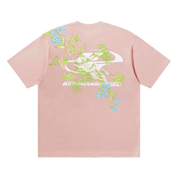 Floral Chinese Embroidery Short Sleeve T-Shirt - Street Style Couple Tee, Y2K National Trend Fashion, Korean Inspired